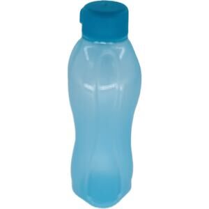 Tupperware Water Bottle 16 Oz Blue Plastic Imperfect Eco Friendly Sports Quench